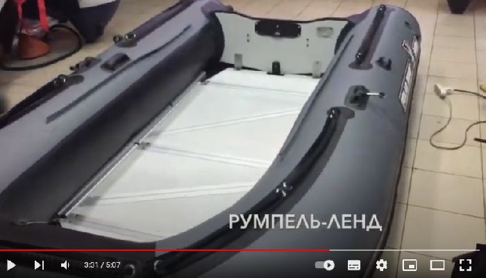 видеообзор о надувной лодке из ПВХ Polar Bird (Merlin)(«Кречет») с пайолами из стеклокомпозита 