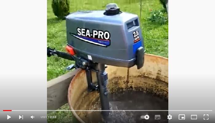 Видео лодочного мотора Sea Pro T 2.6 S 