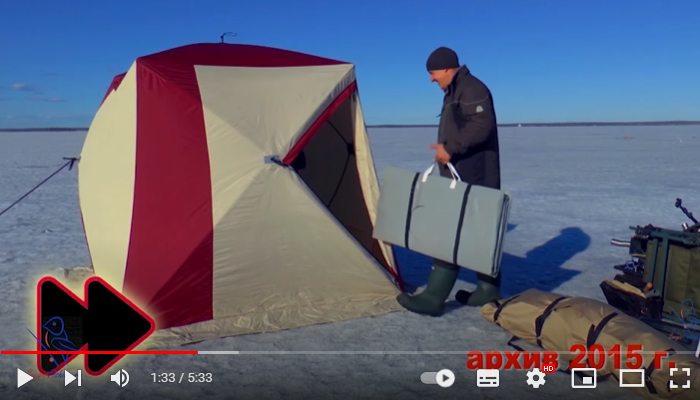 Видеообзор о палатках Снегирь